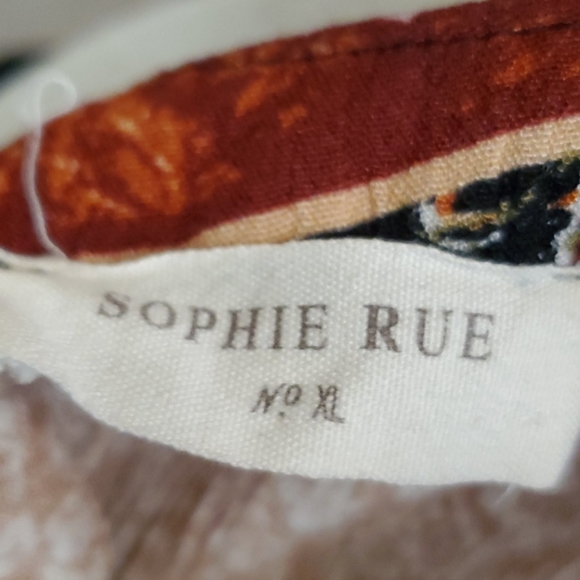 Sophie Rue XL  multi colored sleeveless blouse - Picture 3 of 4